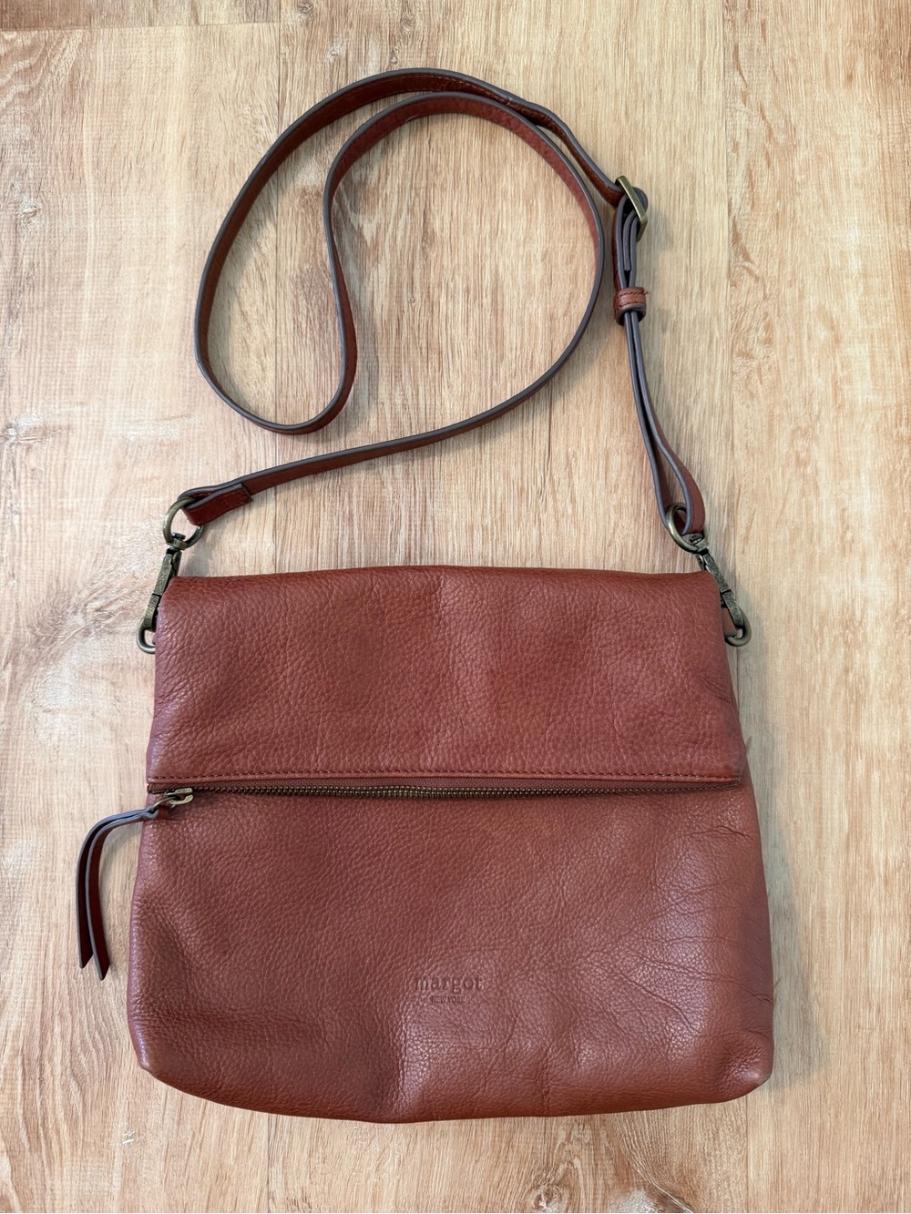 Margot Leather Foldover Crossbody Bag